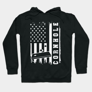 Cornhole Team - USA Flag Hoodie